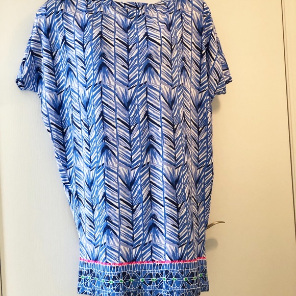 NWT Lilly Pulitzer Style Name: Lowe Dress Colour: Lapis Blue Size: Large - Picture 9 of 14